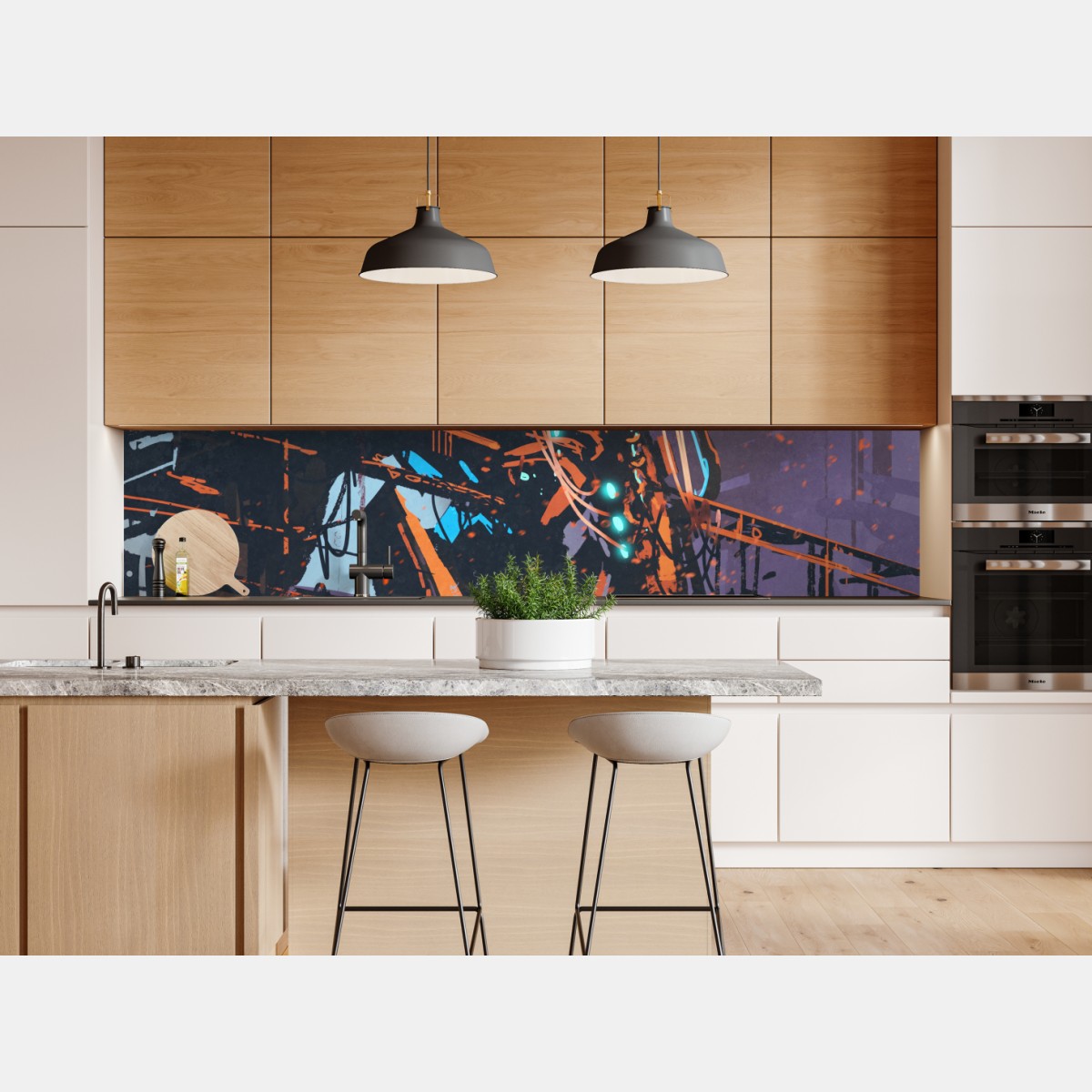 Naklejka repozycjonowalna ogromny mech w opuszczonej fabryce – Wallissimo® Naklejka repozycjonowalna ogromny mech w opuszczonej fabryce – Wallissimo®