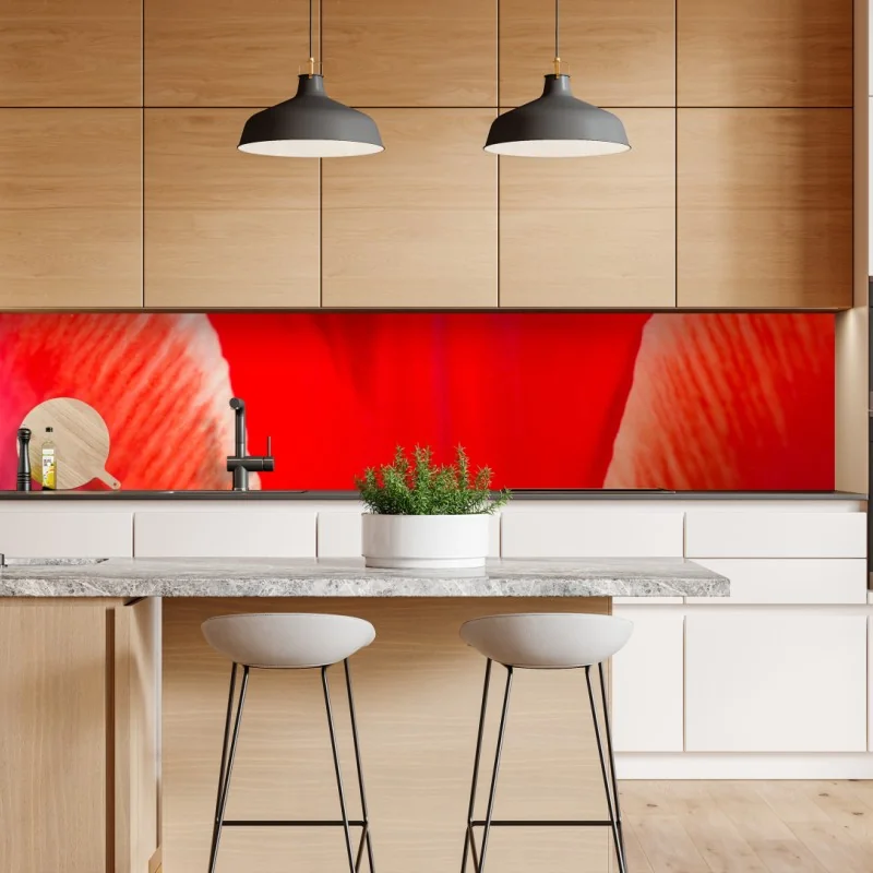 Naklejka repozycjonowalna tropikalny wzór z kakadu i kwiatami – Wallissimo®