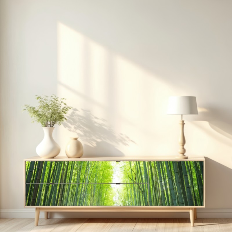 Naklejka repozycjonowalna ścieżka przez gaj bambusowy w Arashiyama – Wallissimo® Naklejka repozycjonowalna ścieżka przez gaj bambusowy w Arashiyama – Wallissimo®