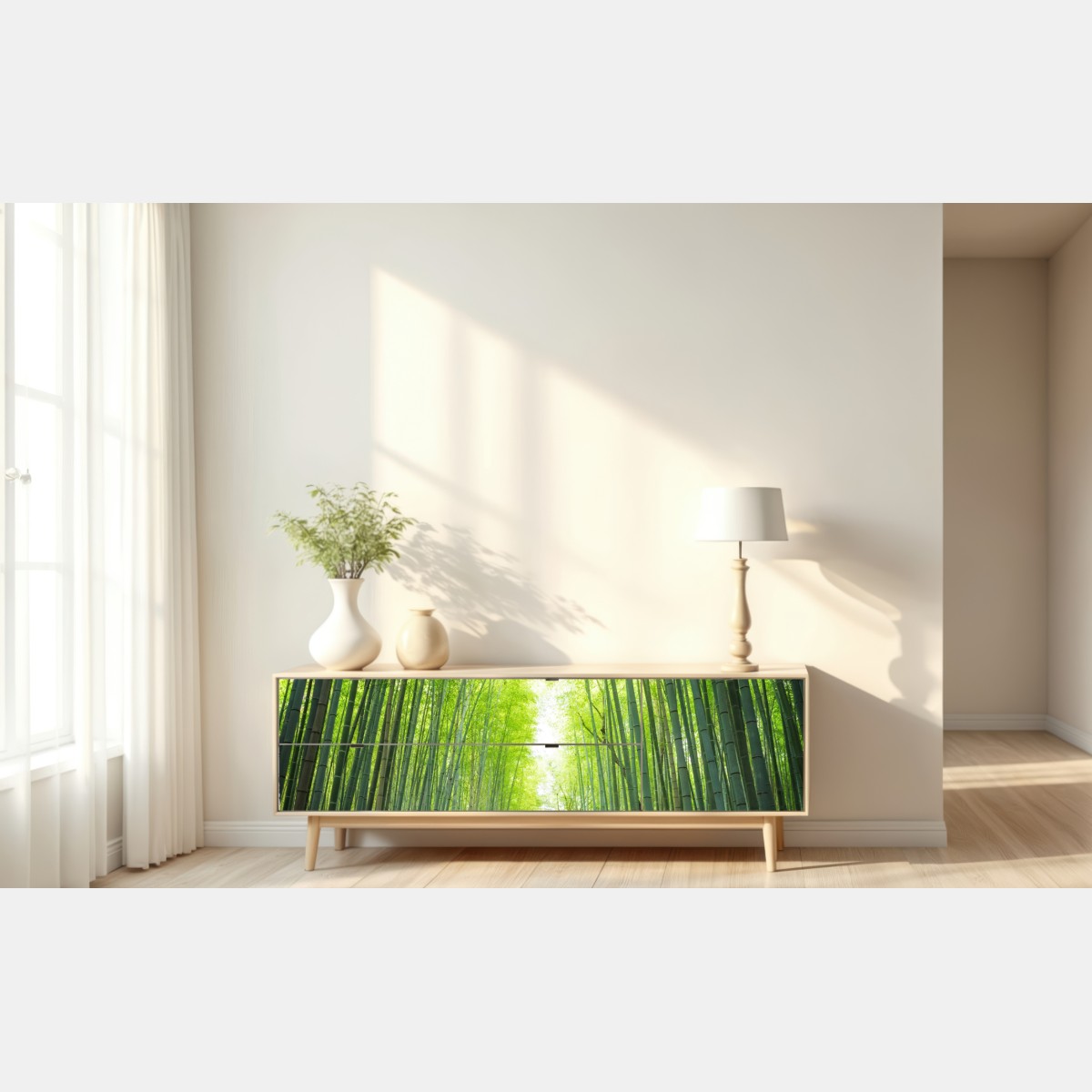 Naklejka repozycjonowalna ścieżka przez gaj bambusowy w Arashiyama – Wallissimo® Naklejka repozycjonowalna ścieżka przez gaj bambusowy w Arashiyama – Wallissimo®