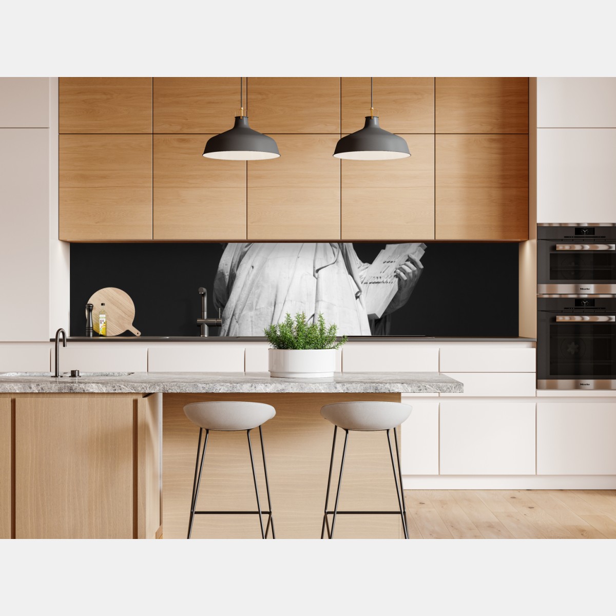 Naklejka repozycjonowalna Statua Wolności w monochromie – Wallissimo® Naklejka repozycjonowalna Statua Wolności w monochromie – Wallissimo®