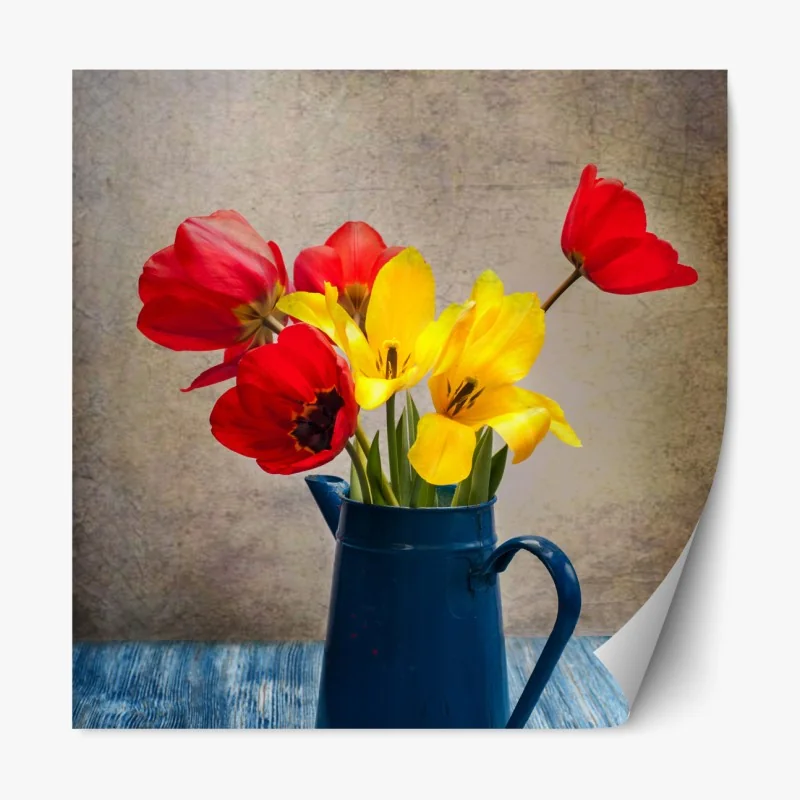 Naklejka repozycjonowalna złoty wzór falowy do dekoracji ściennej – Wallissimo®