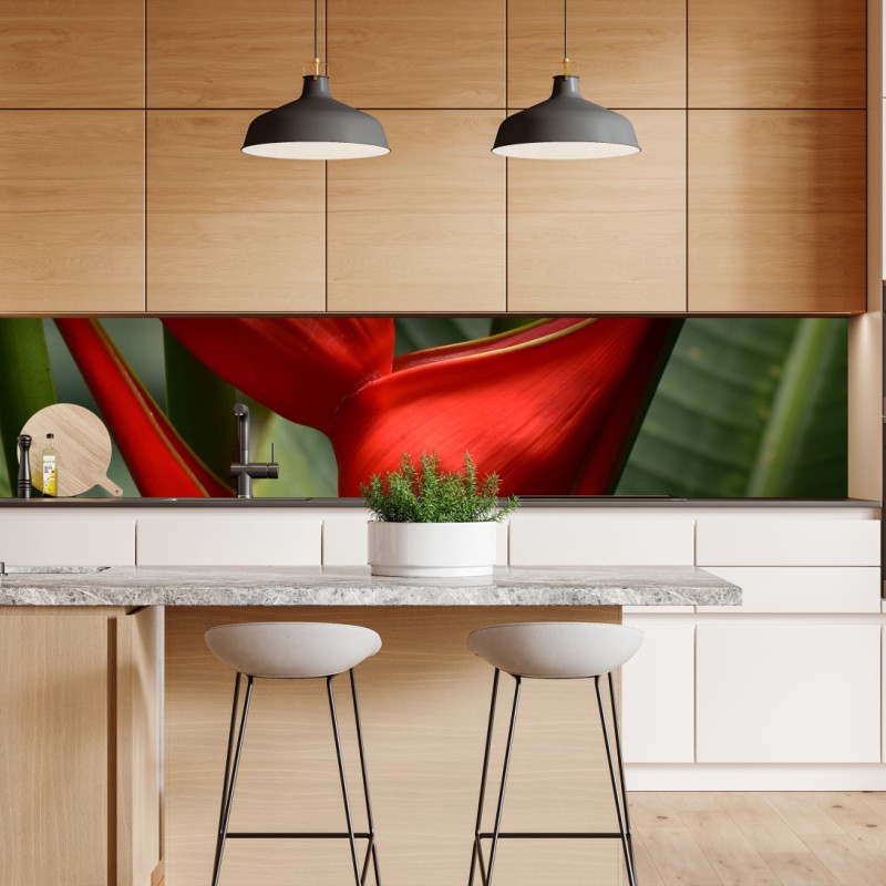 Naklejka repozycjonowalna słoneczna uliczka nad morzem z widokiem na zatokę – Wallissimo®