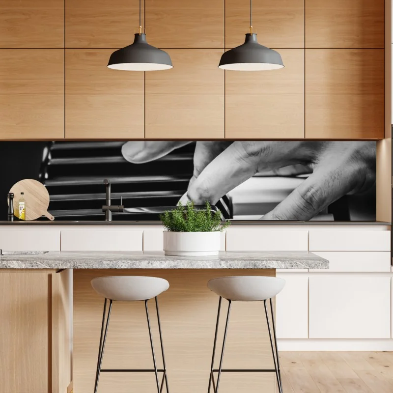 Naklejka repozycjonowalna żywe tropikalne kwiaty heliconia – Wallissimo®