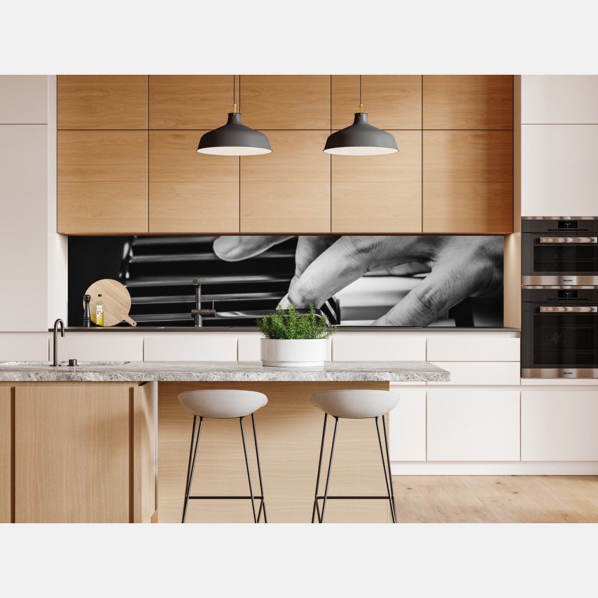 Naklejka repozycjonowalna dłonie przy fortepianie w ruchu – Wallissimo® Naklejka repozycjonowalna dłonie przy fortepianie w ruchu – Wallissimo®