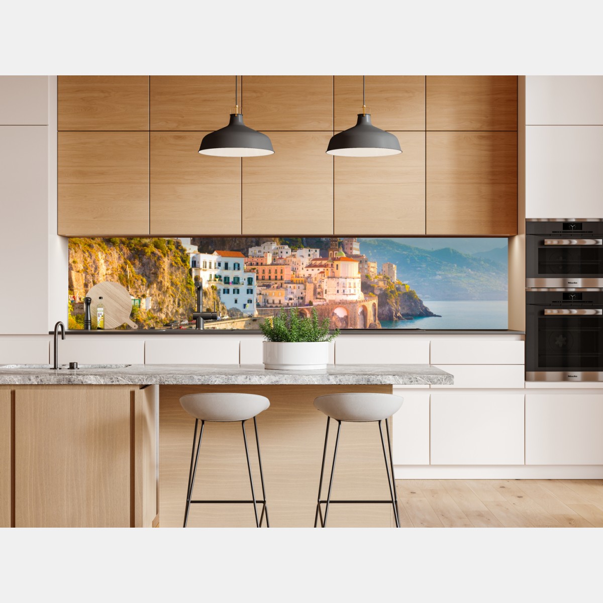 Naklejka repozycjonowalna słoneczne wybrzeże Amalfi – Wallissimo® Naklejka repozycjonowalna słoneczne wybrzeże Amalfi – Wallissimo®