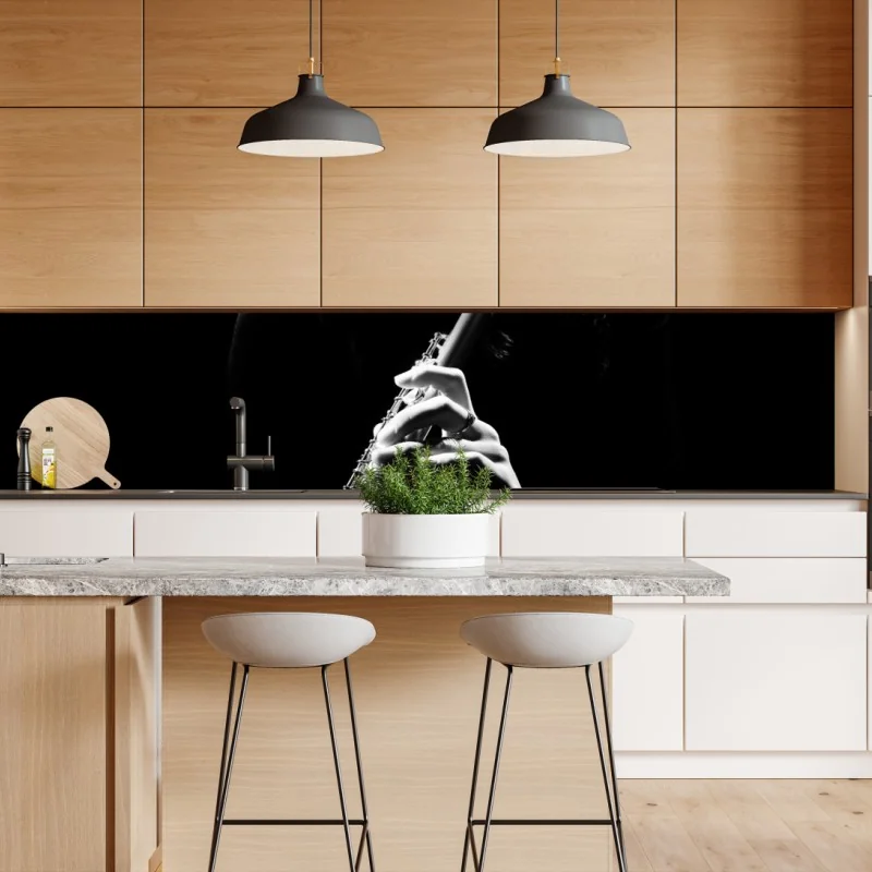 Naklejka repozycjonowalna pastelowy botaniczny wzór abstrakcyjny – Wallissimo®