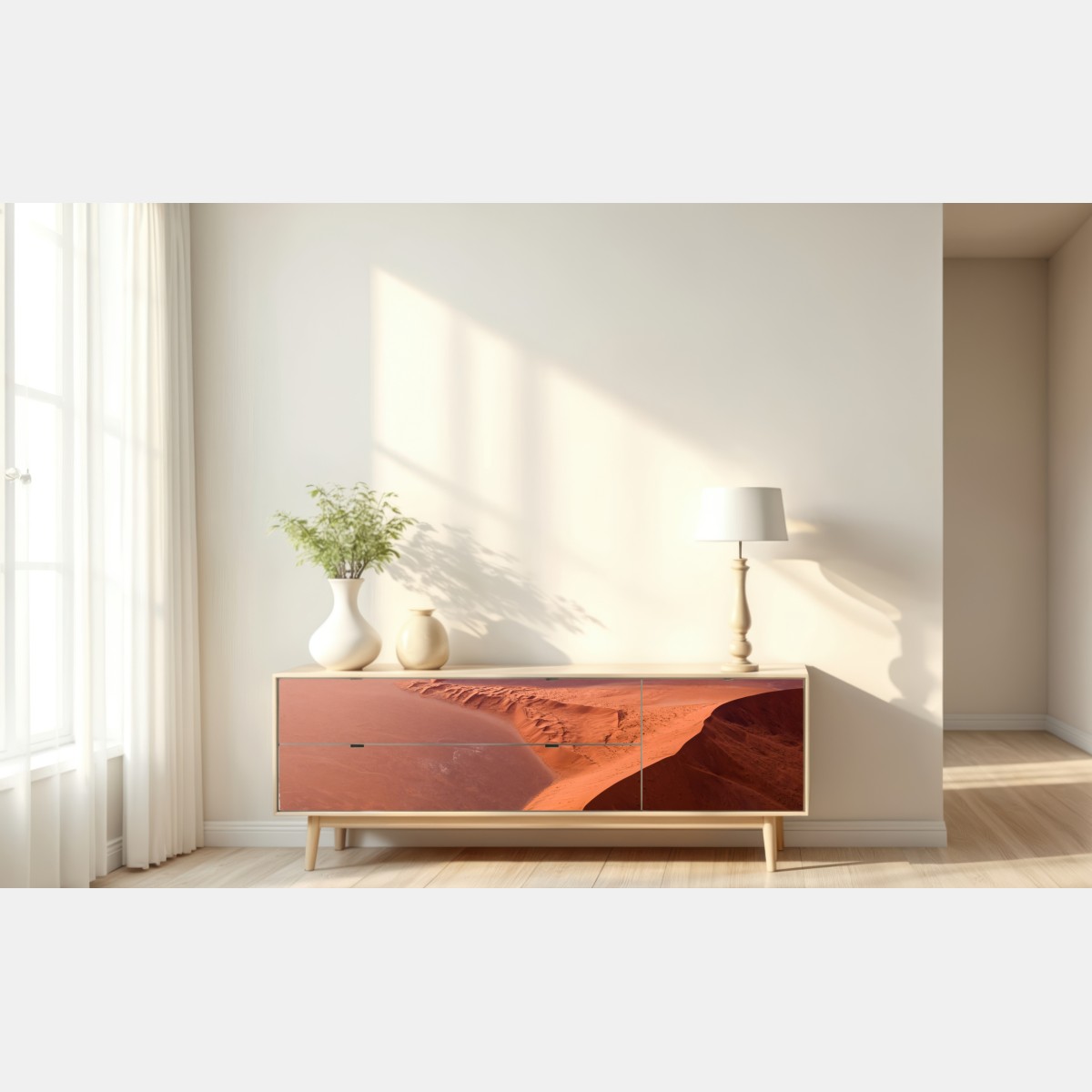 Naklejka repozycjonowalna wydmy pustyni Sossusvlei – Wallissimo® Naklejka repozycjonowalna wydmy pustyni Sossusvlei – Wallissimo®