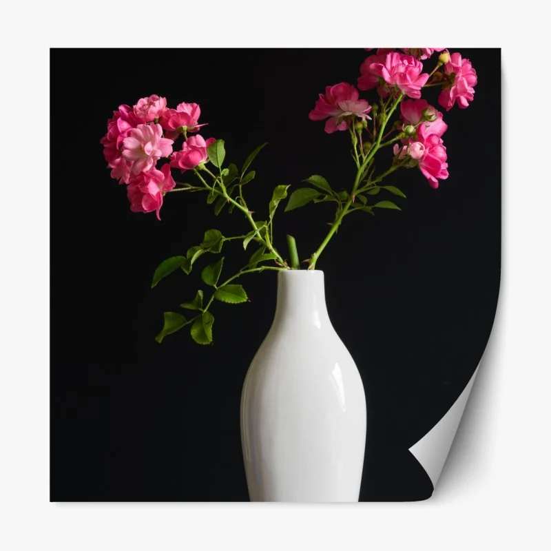 Naklejka repozycjonowalna intensywny fioletowy 3d wir wstęg – Wallissimo®