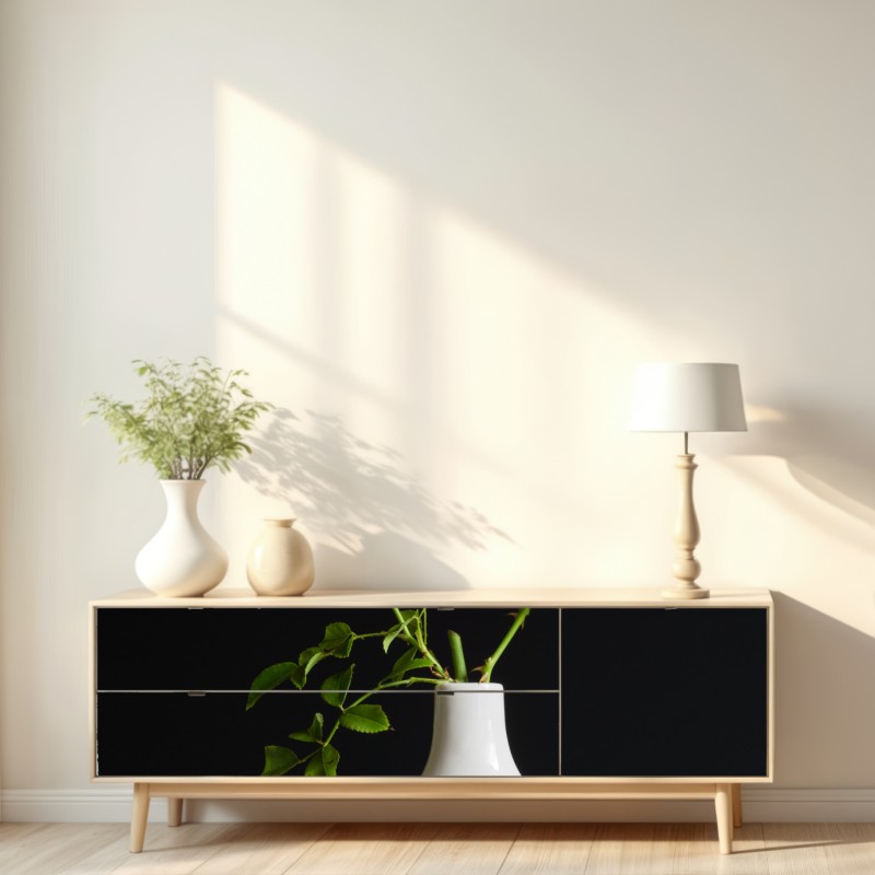 Naklejka repozycjonowalna róże w białej wazie – Wallissimo® Naklejka repozycjonowalna róże w białej wazie – Wallissimo®