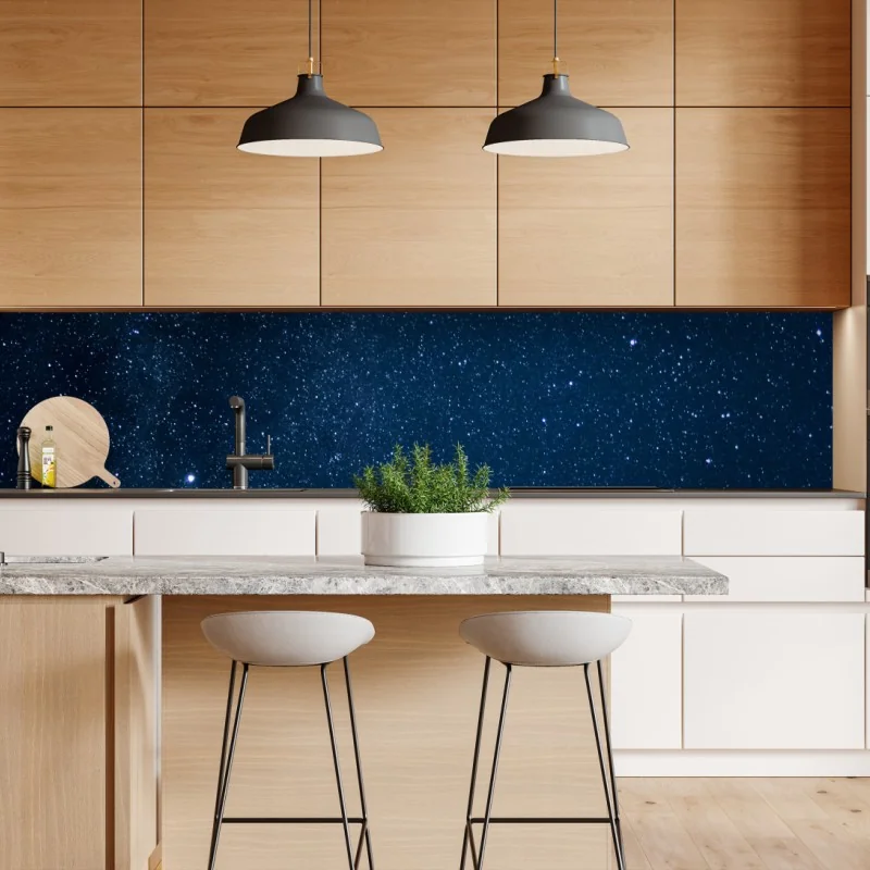 Naklejka repozycjonowalna mglisty las w odcieniach szarości – Wallissimo®