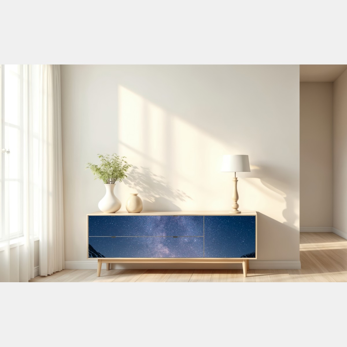 Naklejka repozycjonowalna droga ku gwiazdom – Wallissimo® Naklejka repozycjonowalna droga ku gwiazdom – Wallissimo®