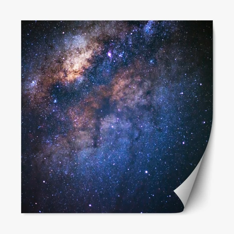 Naklejka repozycjonowalna droga mleczna nocne niebo