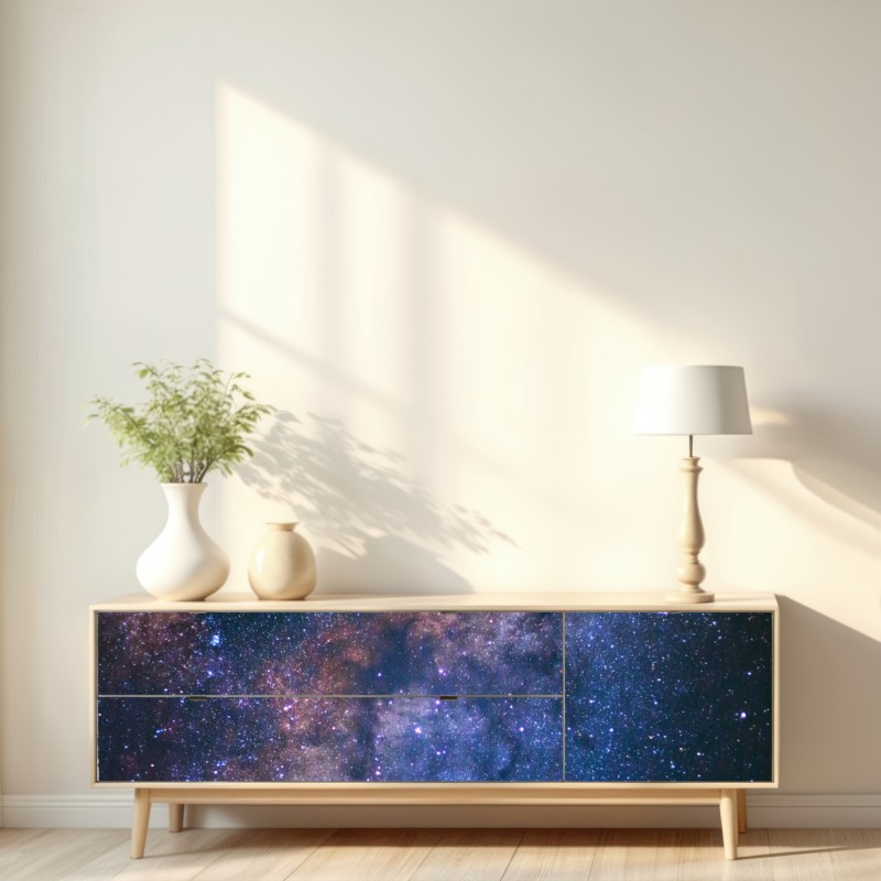 Naklejka repozycjonowalna droga mleczna nocne niebo – Wallissimo® Naklejka repozycjonowalna droga mleczna nocne niebo – Wallissimo®