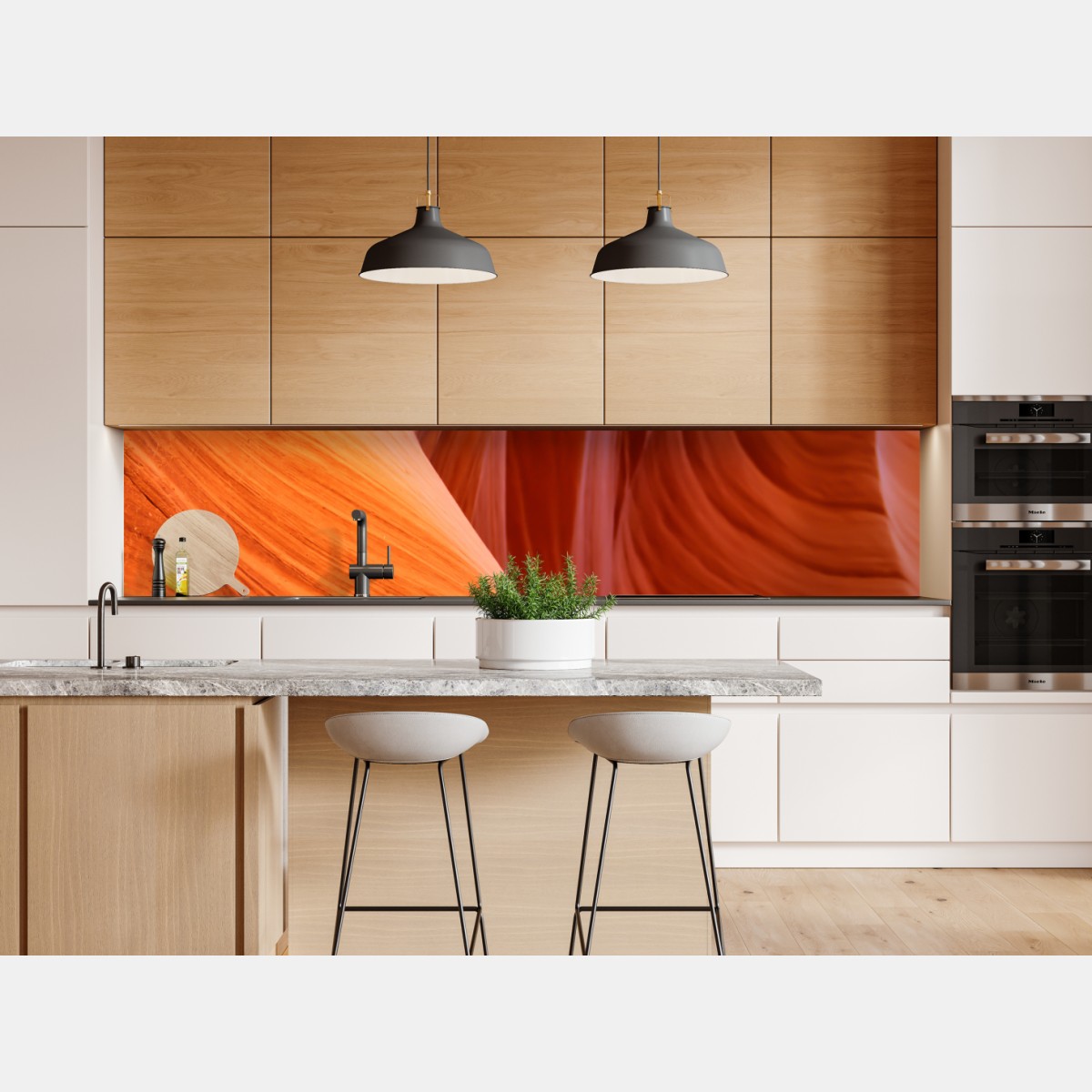 Naklejka repozycjonowalna ciepły piaskowiec kanion abstrakcja – Wallissimo® Naklejka repozycjonowalna ciepły piaskowiec kanion abstrakcja – Wallissimo®