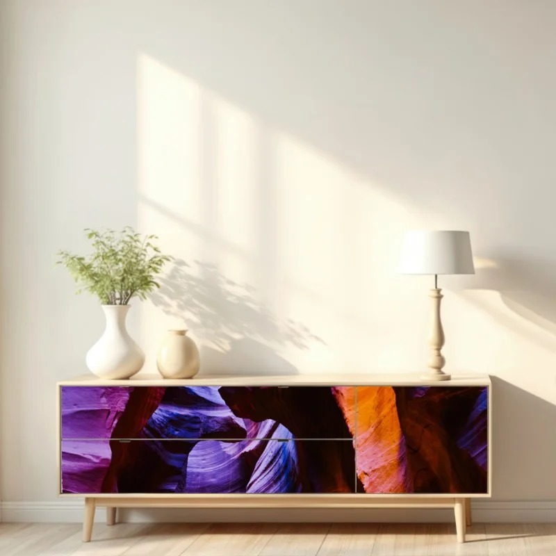 Naklejka repozycjonowalna żywe formacje skalne w wąwozie – Wallissimo® Naklejka repozycjonowalna żywe formacje skalne w wąwozie – Wallissimo®