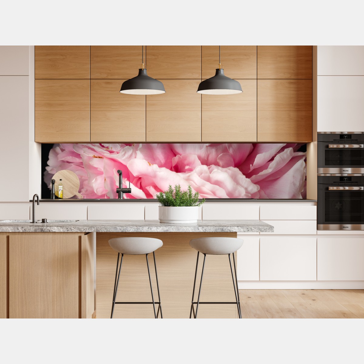 Naklejka repozycjonowalna delikatna różowa piwonia zbliżenie – Wallissimo® Naklejka repozycjonowalna delikatna różowa piwonia zbliżenie – Wallissimo®