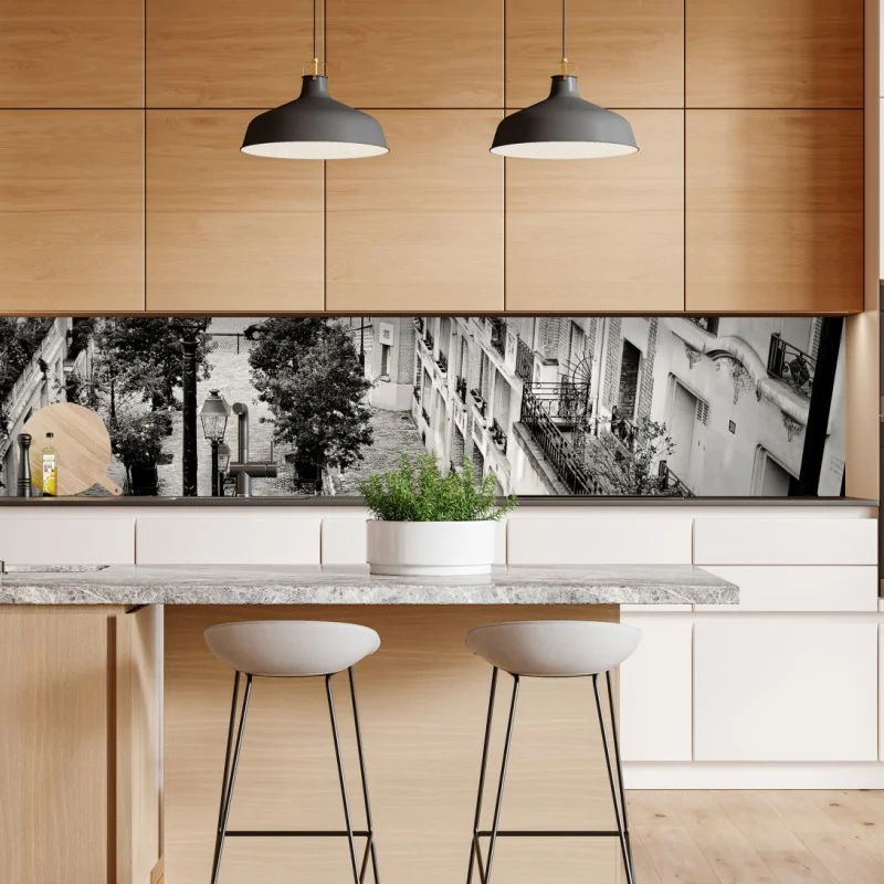 Naklejka repozycjonowalna niebieska geometryczna kompozycja 3d – Wallissimo®