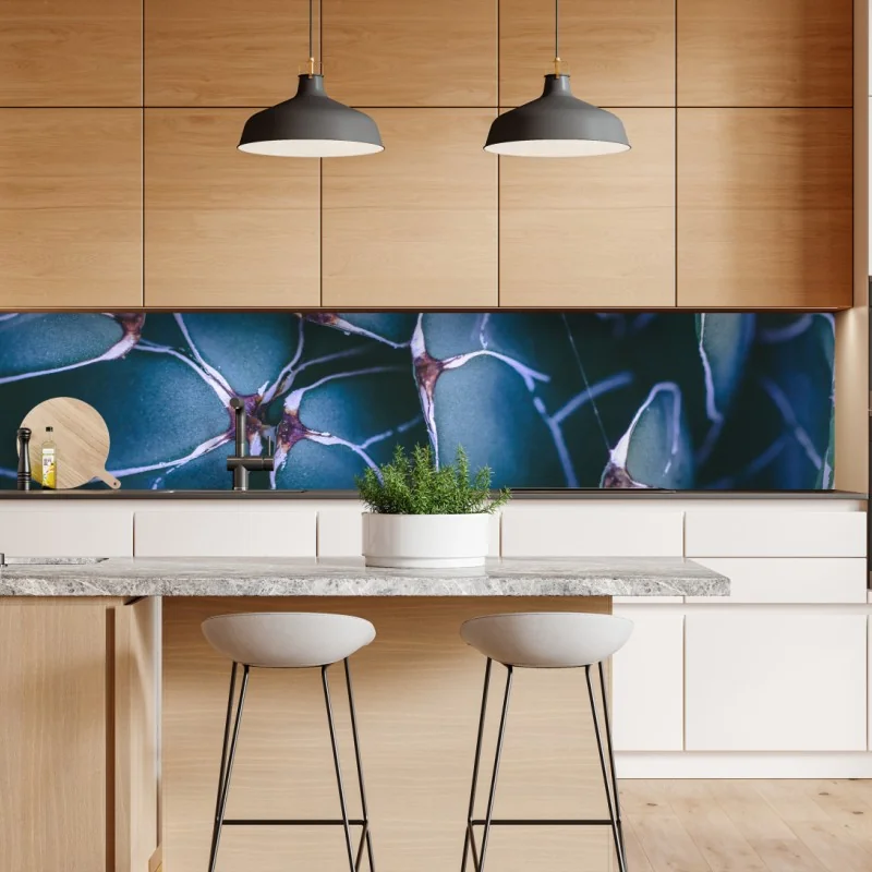 Naklejka repozycjonowalna widok z lotu ptaka na zatokę Port de Sóller – Wallissimo®