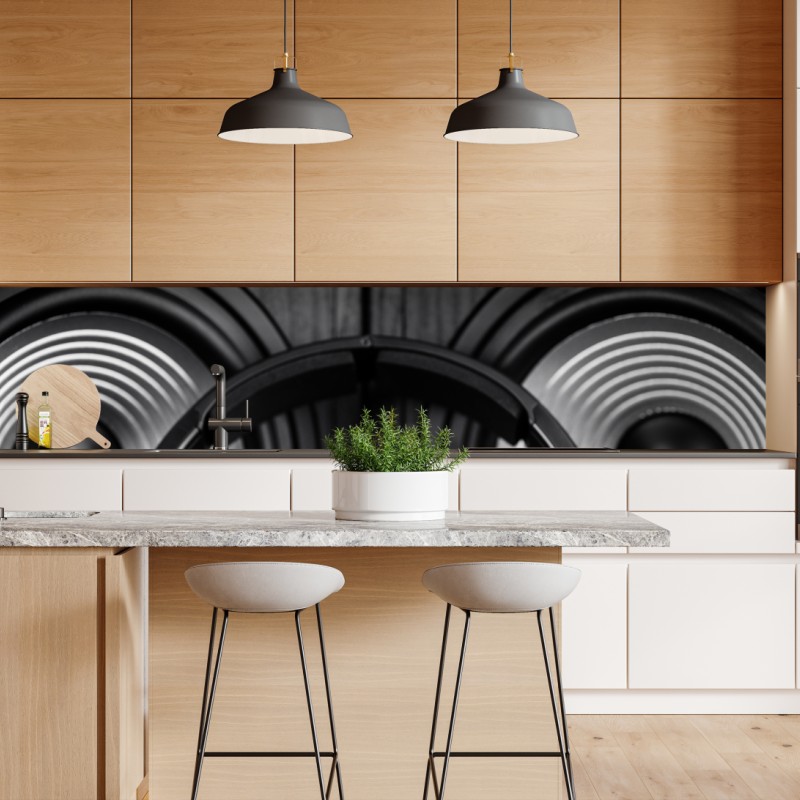 Naklejka repozycjonowalna odważny geometryczny wzór na ścianę – Wallissimo®