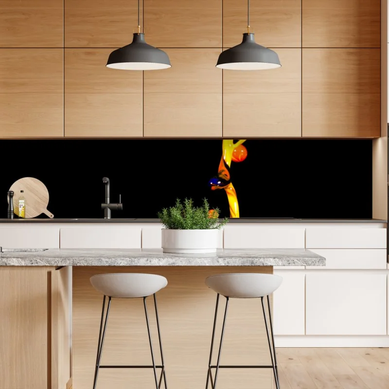 Naklejka repozycjonowalna delikatne zbliżenie mlecza w miękkim niebieskim – Wallissimo®