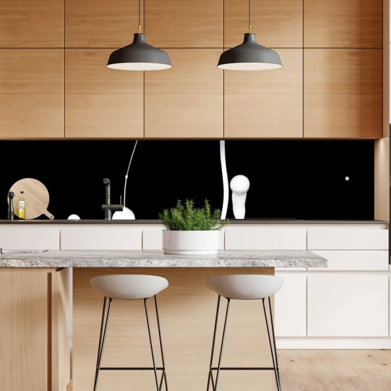 Naklejka repozycjonowalna widok z lotu ptaka na zatokę Port de Sóller – Wallissimo®