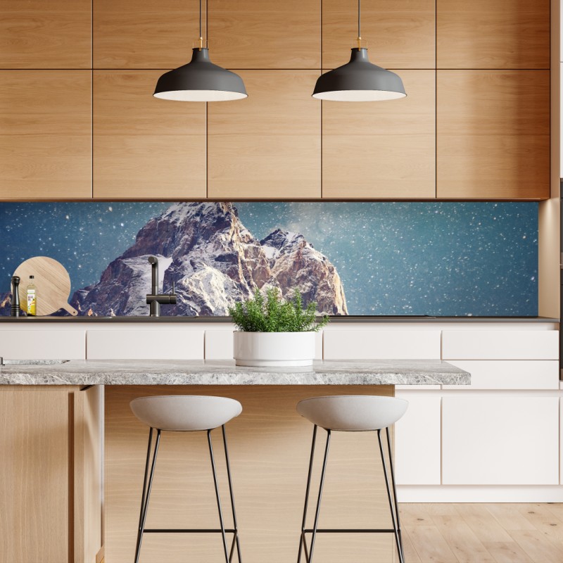 Naklejka repozycjonowalna pionowy liść palmy z bliska – Wallissimo®