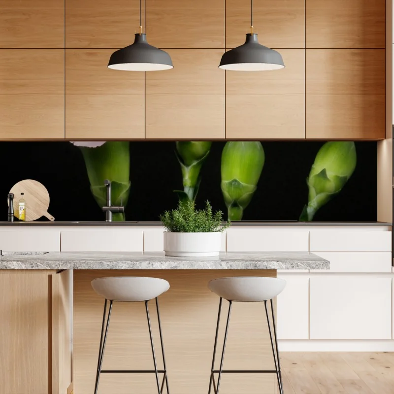 Naklejka repozycjonowalna intensywny pomarańczowy kwiat gerbery z bliska – Wallissimo®