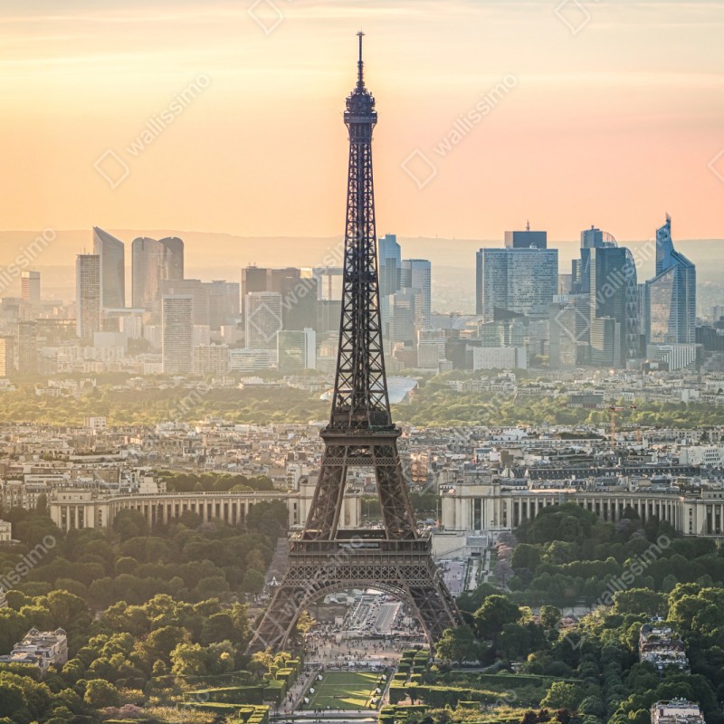 Naklejka repozycjonowalna Paryż panorama z Wieżą Eiffla – Wallissimo® Naklejka repozycjonowalna Paryż panorama z Wieżą Eiffla – Wallissimo®