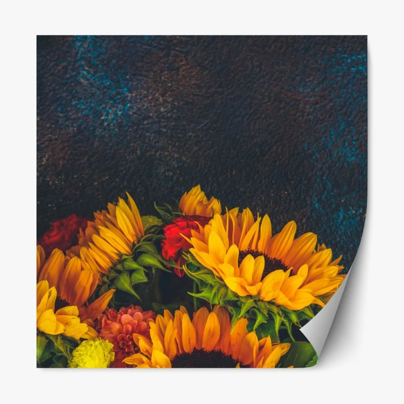 Naklejka repozycjonowalna Toskańskie pagórki o zachodzie słońca – Wallissimo®