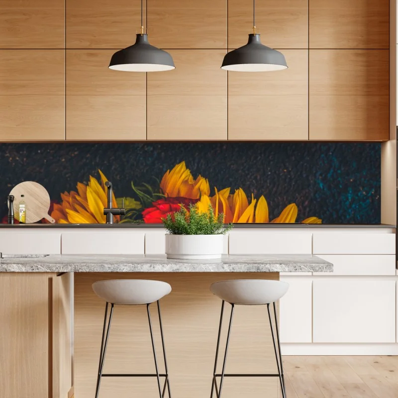 Naklejka repozycjonowalna Toskańskie pagórki o zachodzie słońca – Wallissimo®