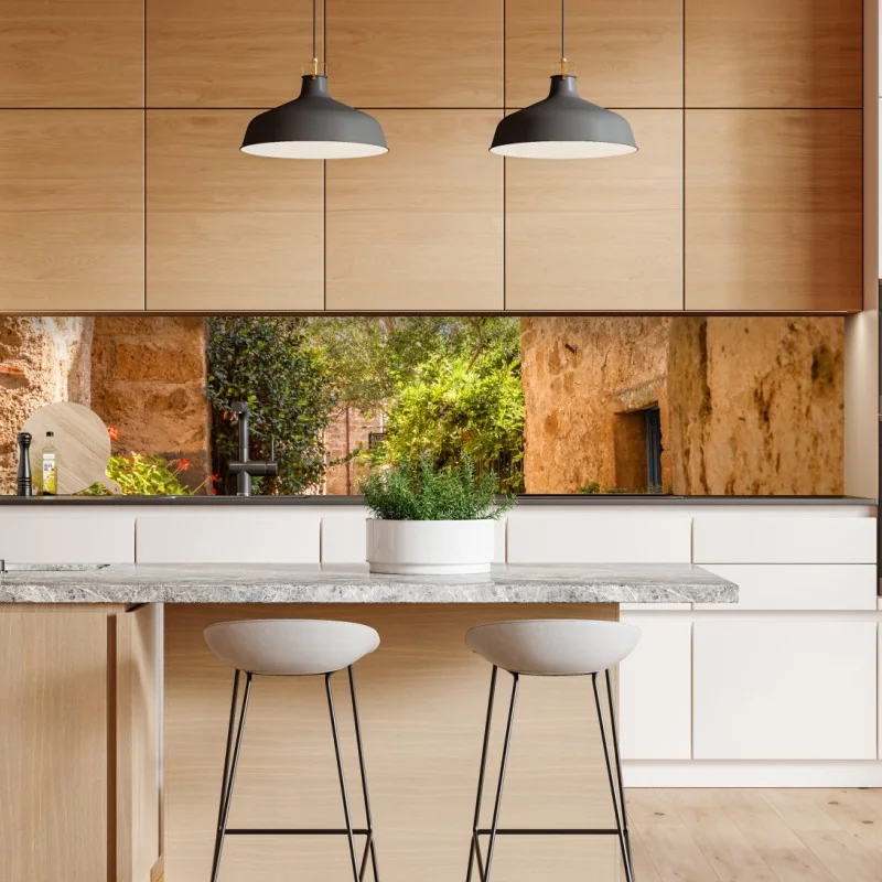 Naklejka repozycjonowalna złote liście w stylu line art – Wallissimo®