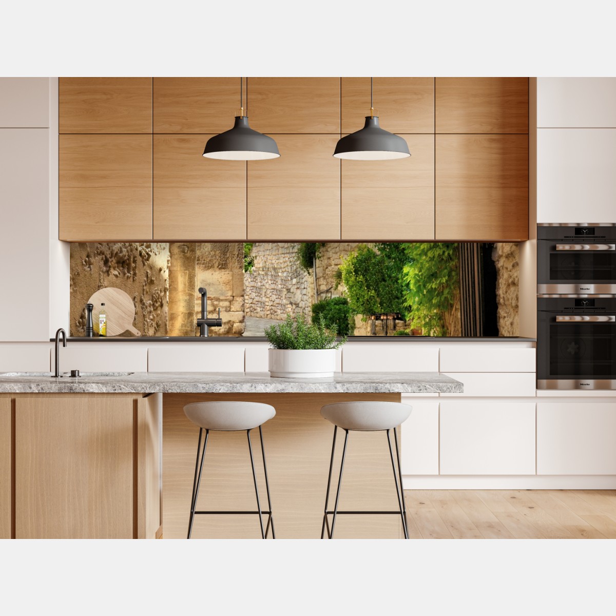 Naklejka repozycjonowalna urocza brukowana uliczka w Les Baux de Provence – Wallissimo® Naklejka repozycjonowalna urocza brukowana uliczka w Les Baux de Provence – Wallissimo®