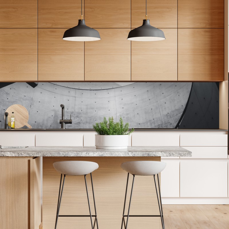 Naklejka repozycjonowalna zakrzywione betonowe schody spiralne – Wallissimo® Naklejka repozycjonowalna zakrzywione betonowe schody spiralne – Wallissimo®