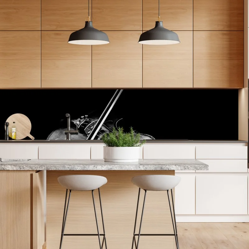 Naklejka repozycjonowalna tropikalny zachód słońca z sylwetkami palm – Wallissimo®