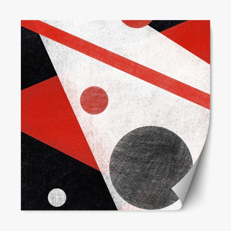 Naklejka repozycjonowalna odważny geometryczny wzór na ścianę – Wallissimo®