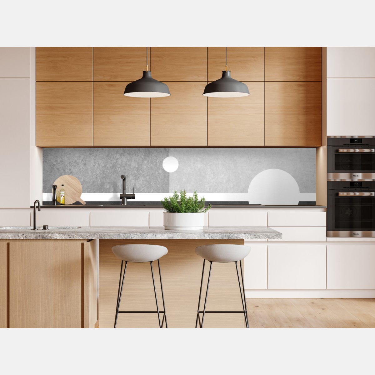 Naklejka repozycjonowalna minimalistyczna kompozycja geometryczna – Wallissimo® Naklejka repozycjonowalna minimalistyczna kompozycja geometryczna – Wallissimo®