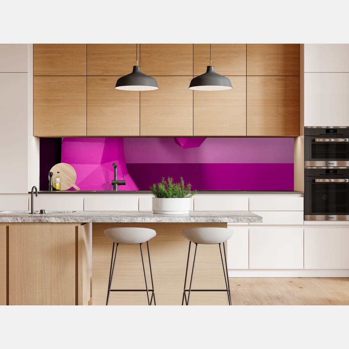 Naklejka repozycjonowalna różowy geometryczny jednorożec na ścianę – Wallissimo® Naklejka repozycjonowalna różowy geometryczny jednorożec na ścianę – Wallissimo®