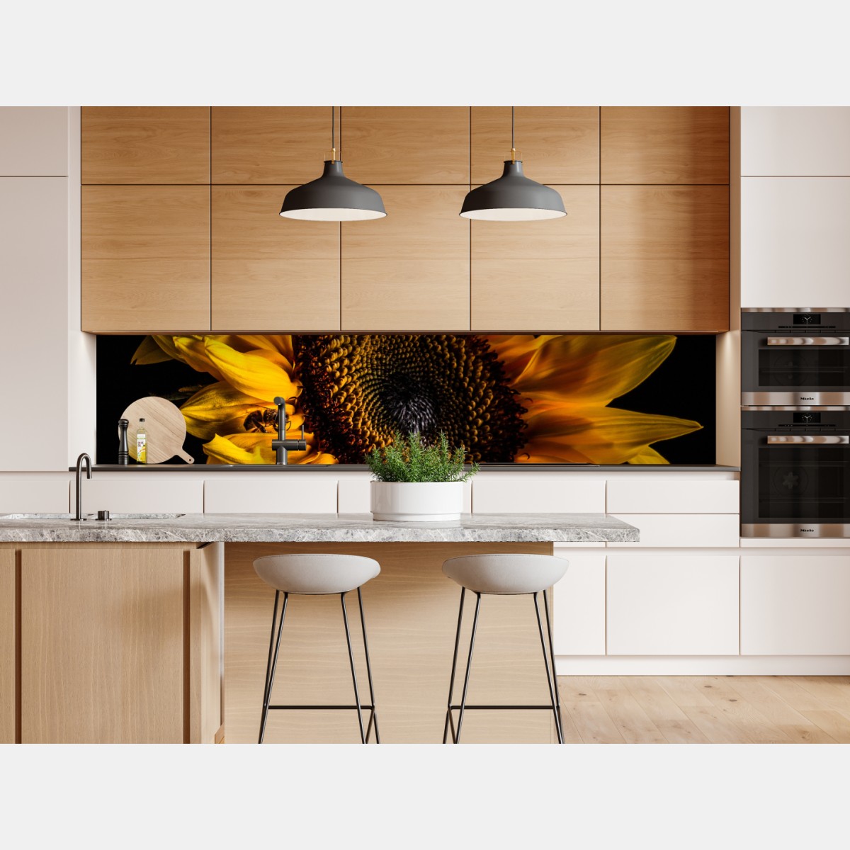 Naklejka repozycjonowalna złoty słonecznik w zbliżeniu – Wallissimo® Naklejka repozycjonowalna złoty słonecznik w zbliżeniu – Wallissimo®