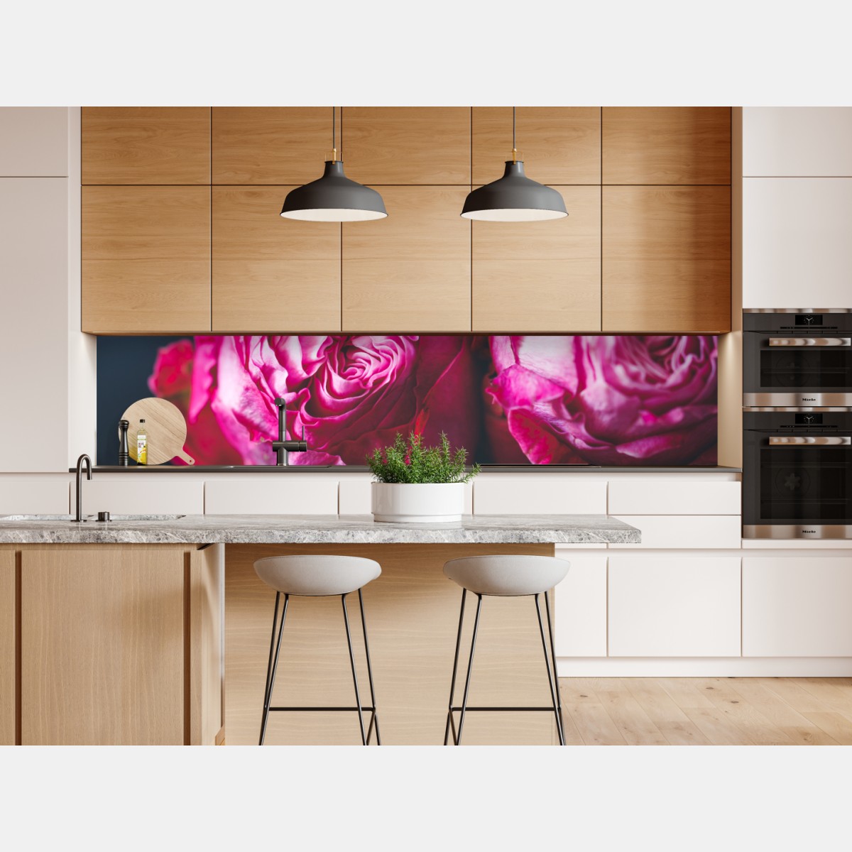 Naklejka repozycjonowalna różany bukiet makro – Wallissimo® Naklejka repozycjonowalna różany bukiet makro – Wallissimo®