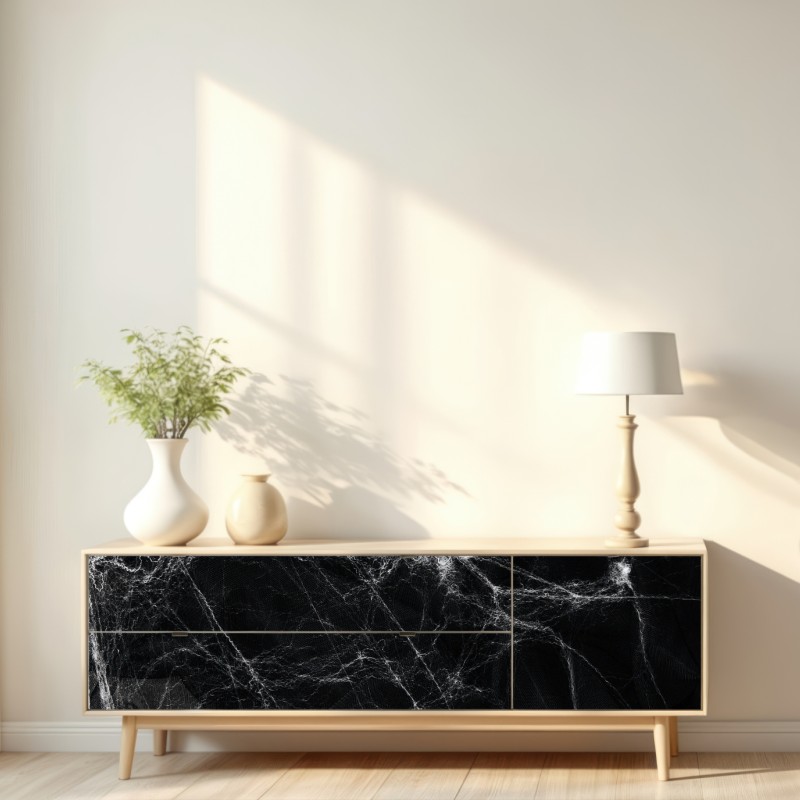 Naklejka repozycjonowalna mroczna pajęczyna na czarnym tle – Wallissimo® Naklejka repozycjonowalna mroczna pajęczyna na czarnym tle – Wallissimo®