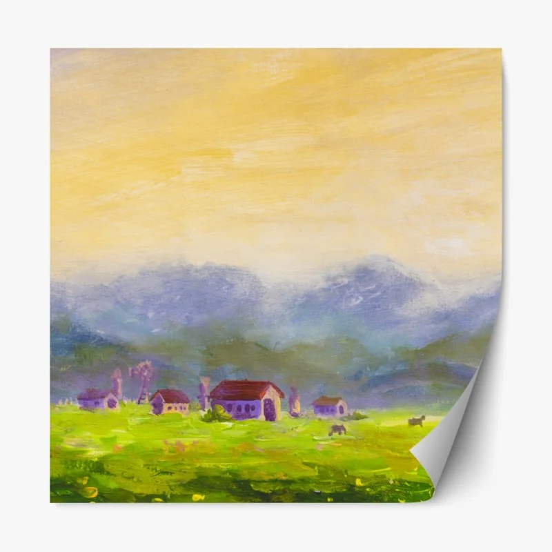 Naklejka repozycjonowalna granatowy geometryczny wzór sześcianów – Wallissimo®