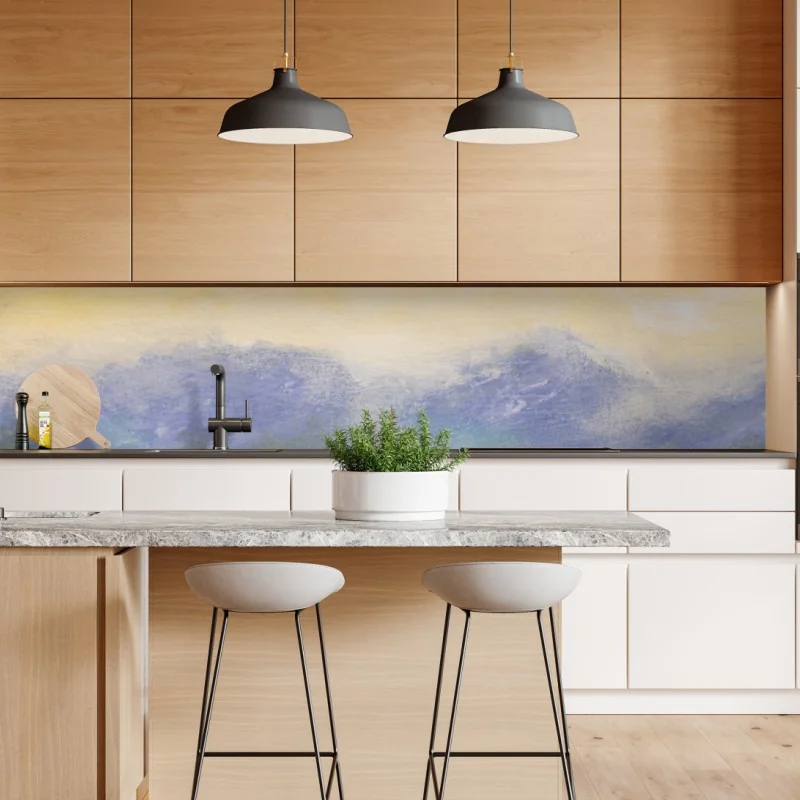 Naklejka repozycjonowalna granatowy geometryczny wzór sześcianów – Wallissimo®