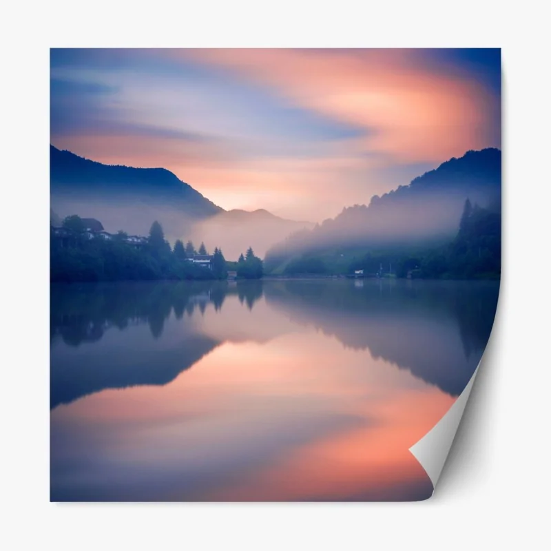 Naklejka repozycjonowalna beżowy liściasty wzór botaniczny – Wallissimo®