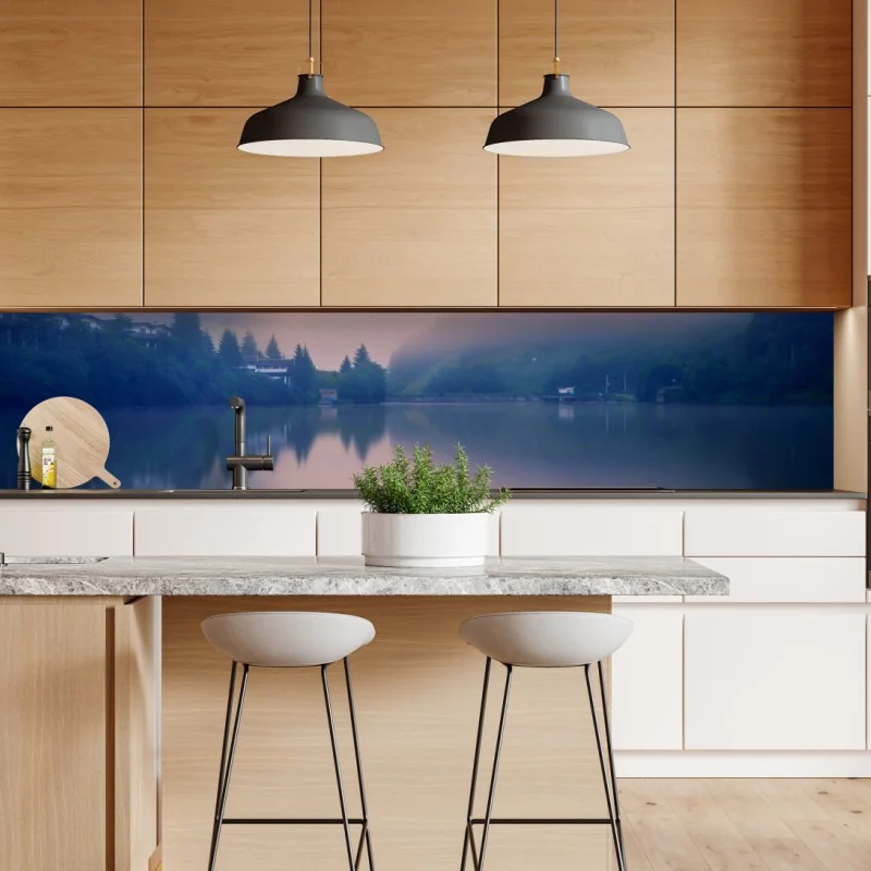 Naklejka repozycjonowalna beżowy liściasty wzór botaniczny – Wallissimo®