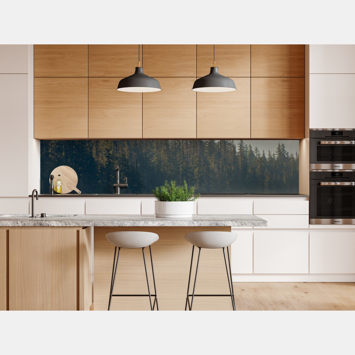 Naklejka repozycjonowalna śnieżna góra nad spokojnym jeziorem – Wallissimo® Naklejka repozycjonowalna śnieżna góra nad spokojnym jeziorem – Wallissimo®