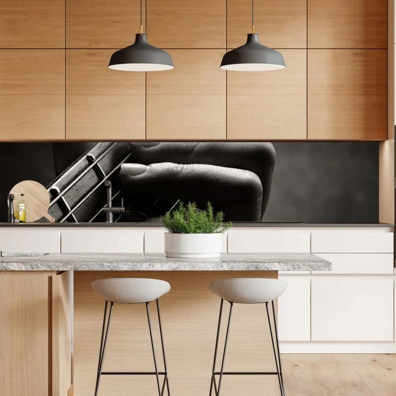 Naklejka repozycjonowalna elegancki szary wzór damasceński – Wallissimo®