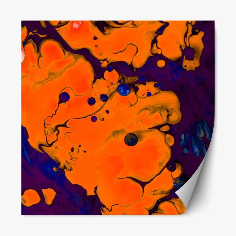 Naklejka repozycjonowalna pastelowy turkusowy wzór kwiatowy na miętowym tle – Wallissimo®