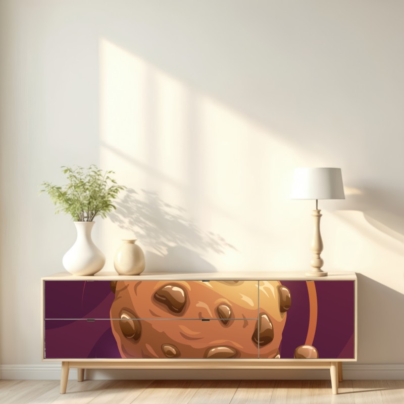 Naklejka repozycjonowalna galaktyka czekoladowego ciastka – Wallissimo® Naklejka repozycjonowalna galaktyka czekoladowego ciastka – Wallissimo®