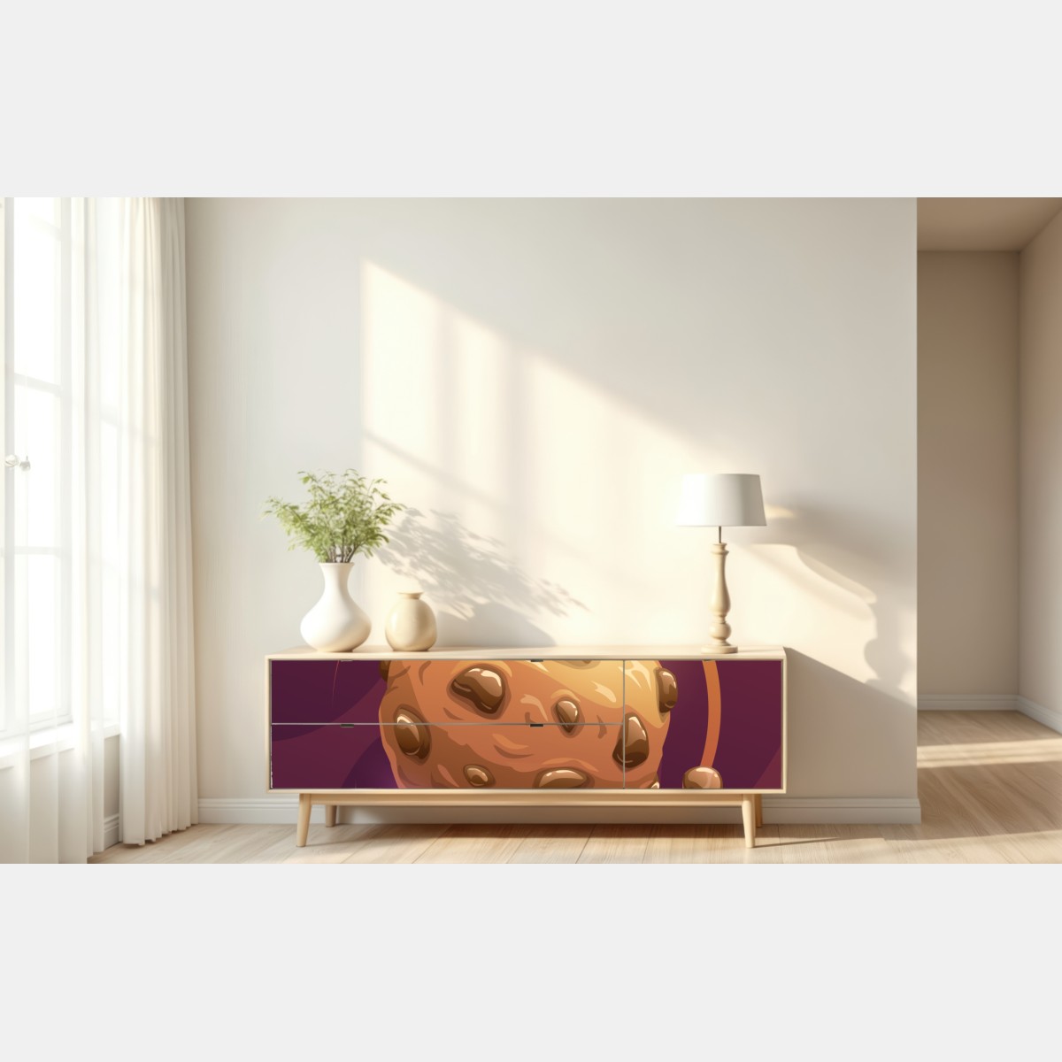 Naklejka repozycjonowalna galaktyka czekoladowego ciastka – Wallissimo® Naklejka repozycjonowalna galaktyka czekoladowego ciastka – Wallissimo®